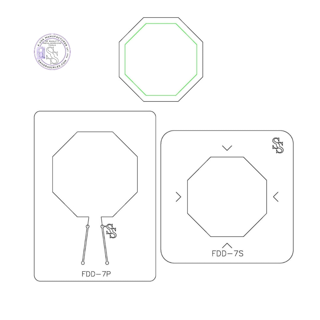 S&P DUOS: LG TRINKET DISH FORMING DIE DUOS: FDD-7S, FDD-7P OCTAGON